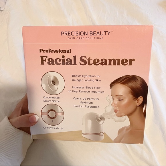 💖NIP Precision Beauty Professional White & Rose gold Facial Steam - Picture 1 of 4